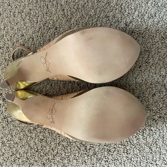 SAM EDELMAN Novato Slingback Pump Cork Stiletto - Picture 11 of 13